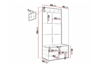 Dunvegan Highboard Black - Förvaring - Skåp - Förvaringsskåp