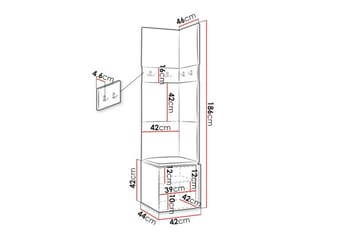Dunvegan Highboard Black - Förvaring - Skåp - Förvaringsskåp