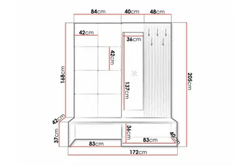 Dunvegan Highboard Black - Förvaring - Skåp - Förvaringsskåp