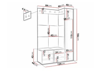 Dunvegan Highboard Black - Förvaring - Skåp - Förvaringsskåp