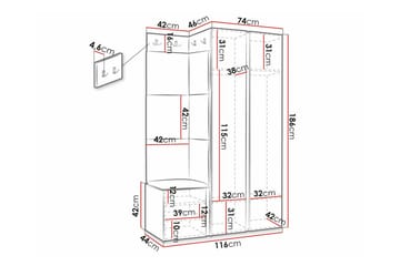 Dunvegan Highboard Black - Förvaring - Skåp - Förvaringsskåp