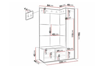 Dunvegan Highboard Black - Förvaring - Skåp - Förvaringsskåp
