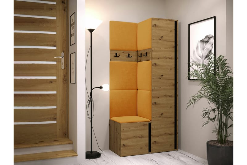 Dunvegan Highboard Brown/Yellow - Förvaring - Skåp - Förvaringsskåp