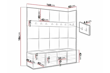 Dunvegan Highboard - Brun - Förvaring - Skåp - Förvaringsskåp