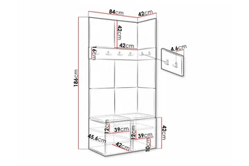 Dunvegan Highboard - Brun - Förvaring - Skåp - Förvaringsskåp