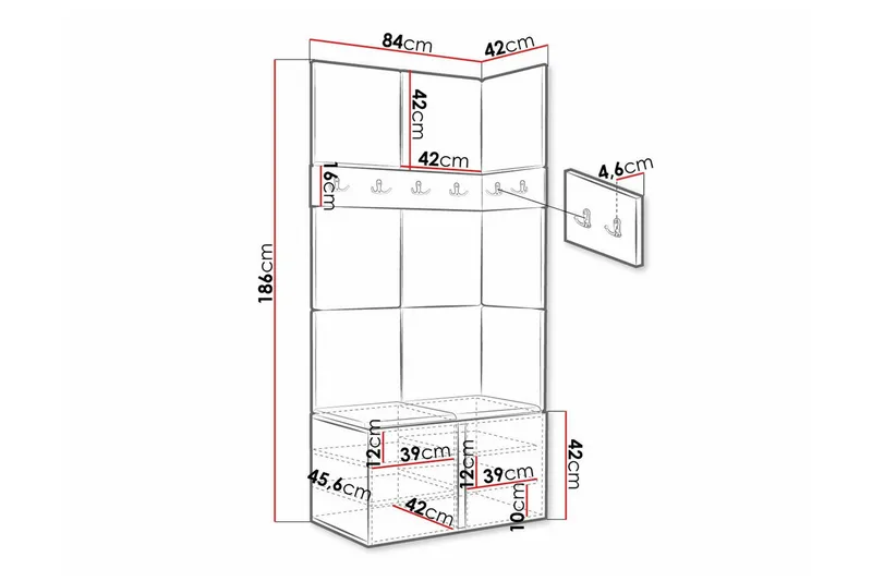 Dunvegan Highboard - Brun - Förvaring - Skåp - Förvaringsskåp