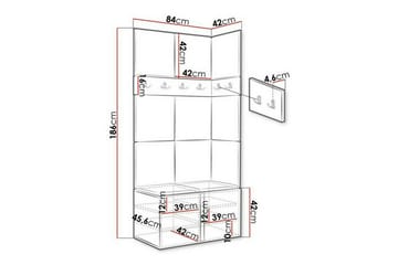 Dunvegan Highboard Graphite - Förvaring - Skåp - Förvaringsskåp
