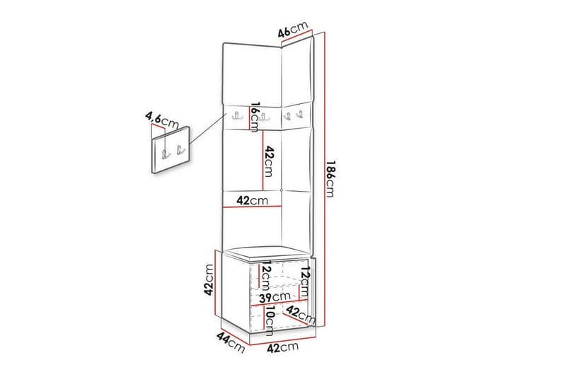Dunvegan Highboard Graphite - Förvaring - Skåp - Förvaringsskåp