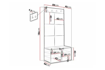 Dunvegan Highboard - Svart - Förvaring - Skåp - Förvaringsskåp