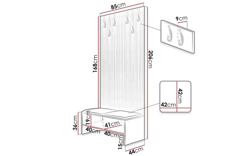 Dunvegan Highboard - Svart - Förvaring - Skåp - Förvaringsskåp