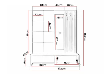 Dunvegan Highboard - Svart - Förvaring - Skåp - Förvaringsskåp