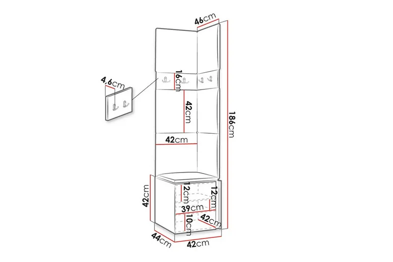 Dunvegan Highboard - Vit - Förvaring - Skåp - Förvaringsskåp