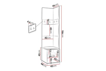 Dunvegan Highboard - Vit - Förvaring - Skåp - Förvaringsskåp