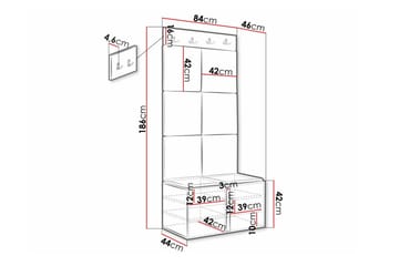 Dunvegan Highboard - Vit - Förvaring - Skåp - Förvaringsskåp
