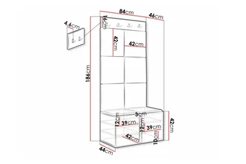 Dunvegan Highboard - Vit - Förvaring - Skåp - Förvaringsskåp