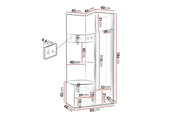 Dunvegan Highboard - Vit - Förvaring - Skåp - Förvaringsskåp
