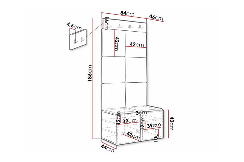Dunvegan Highboard White - Förvaring - Skåp - Förvaringsskåp