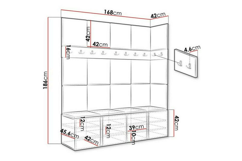 Dunvegan Highboard White - Förvaring - Skåp - Förvaringsskåp