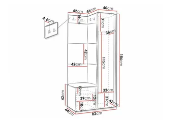 Dunvegan Highboard White - Förvaring - Skåp - Förvaringsskåp