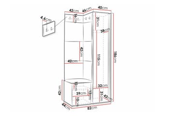 Dunvegan Highboard White - Förvaring - Skåp - Förvaringsskåp