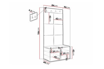 Dunvegan Highboard White - Förvaring - Skåp - Förvaringsskåp