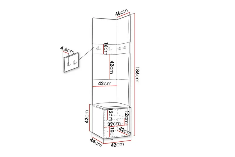 Dunvegan Highboard White - Förvaring - Skåp - Förvaringsskåp