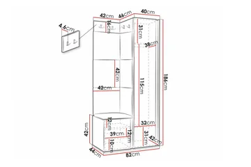 Dunvegan Highboard White - Förvaring - Skåp - Förvaringsskåp