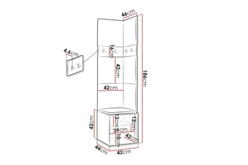 Dunvegan Highboard White - Förvaring - Skåp - Förvaringsskåp