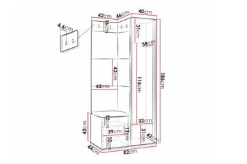 Dunvegan Highboard White - Förvaring - Skåp - Förvaringsskåp
