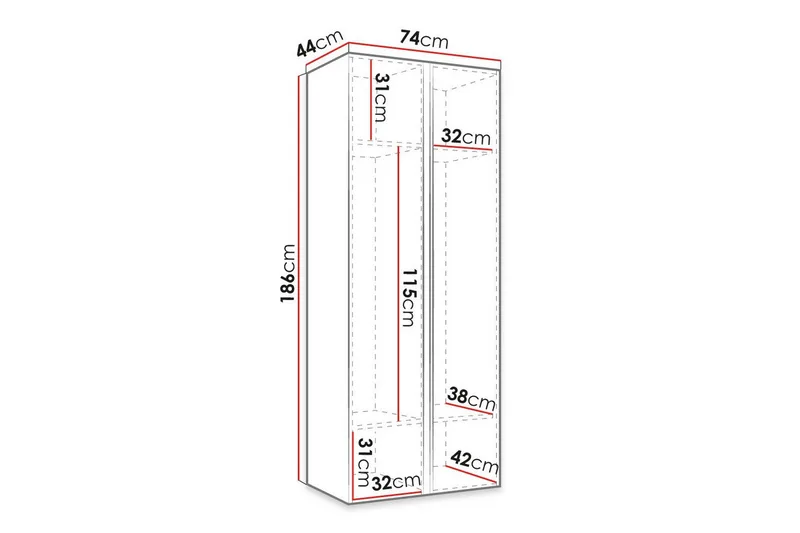 Dunvegan Highboard White - Förvaring - Skåp - Förvaringsskåp