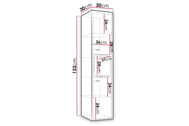 Ekomi Badrumsskåp - Vit - Förvaring - Skåp - Förvaringsskåp