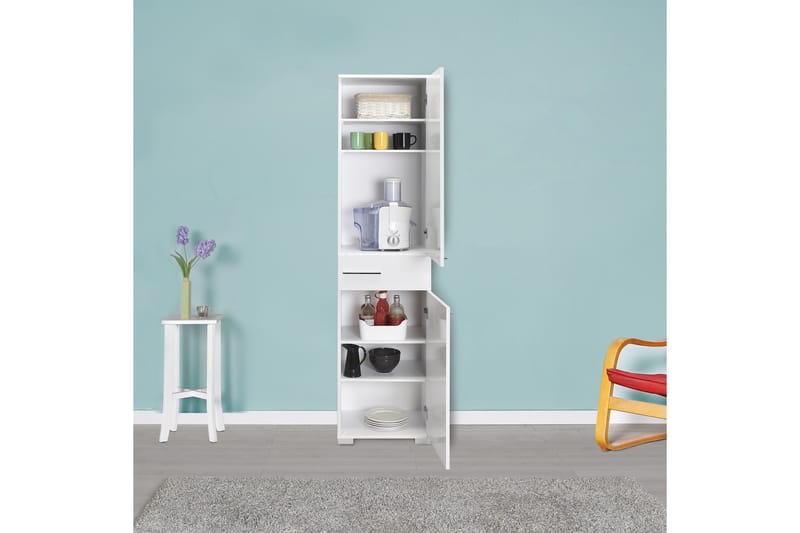 Förvaringsskåp 45x187 cm - Vit - Förvaring - Skåp - Förvaringsskåp