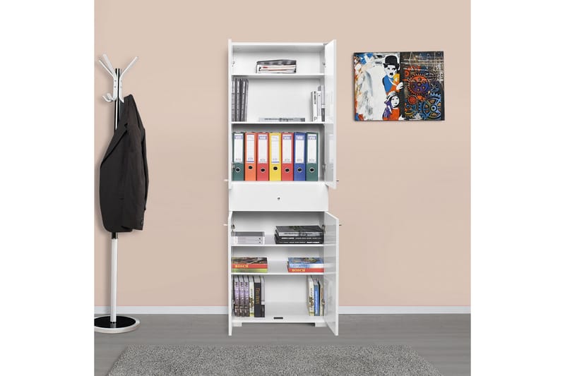 Förvaringsskåp 60x187 cm - Vit - Förvaring - Skåp - Förvaringsskåp