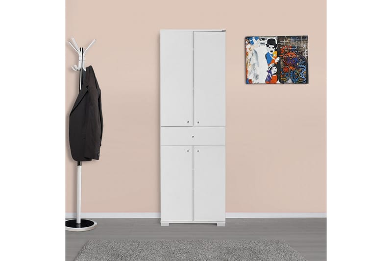 Förvaringsskåp 60x187 cm - Vit - Förvaring - Skåp - Förvaringsskåp