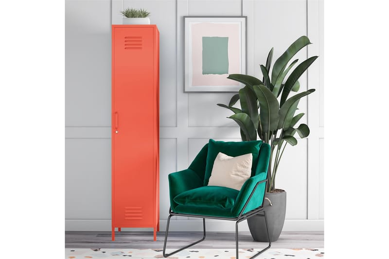 Förvaringsskåp Cache 38x40 cm 1 Dörr Orange - Novogratz - Förvaring - Skåp - Förvaringsskåp