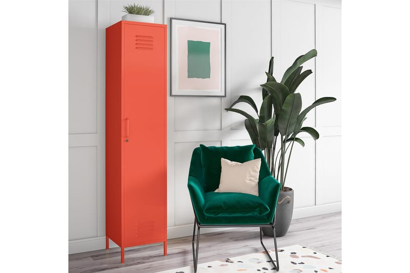 Förvaringsskåp Cache 38x40 cm 1 Dörr Orange - Novogratz - Förvaring - Skåp - Förvaringsskåp