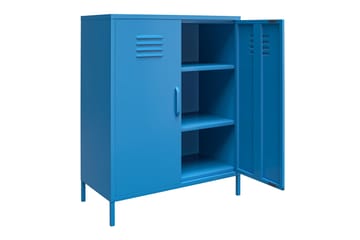 Förvaringsskåp Cache 80x40 cm 2 Dörrar Blå - Novogratz - Förvaring - Skåp - Förvaringsskåp