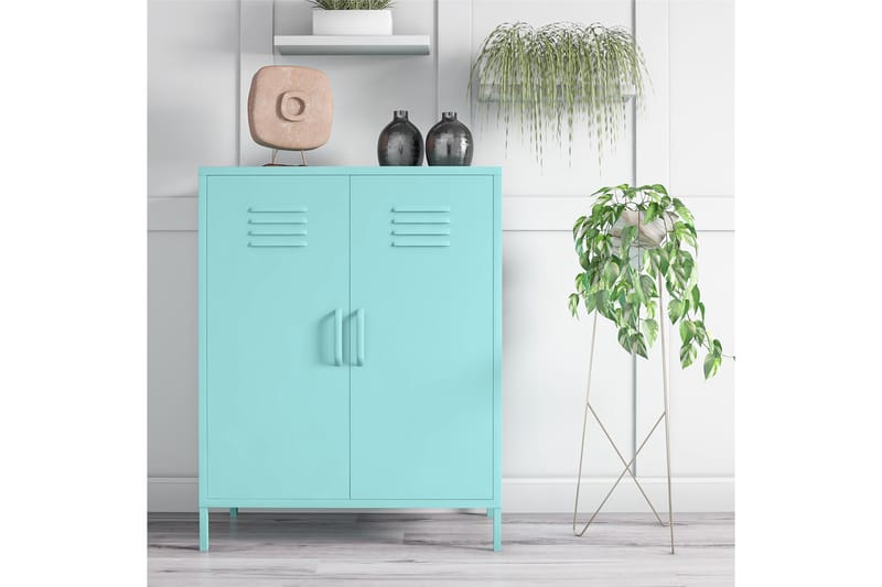Förvaringsskåp Cache 80x40 cm 2 Dörrar Mint - Novogratz - Förvaring - Skåp - Förvaringsskåp