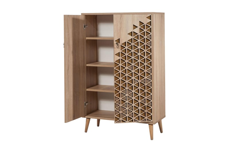 Förvaringsskåp Gillberga 80 cm - Brun/Ek/Beige - Förvaring - Skåp - Förvaringsskåp