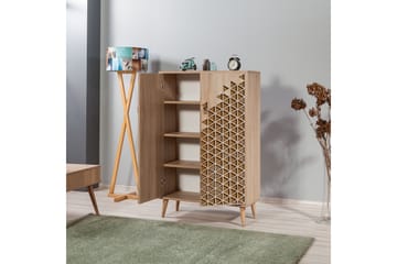 Förvaringsskåp Gillberga 80 cm - Brun/Ek/Beige - Förvaring - Skåp - Förvaringsskåp