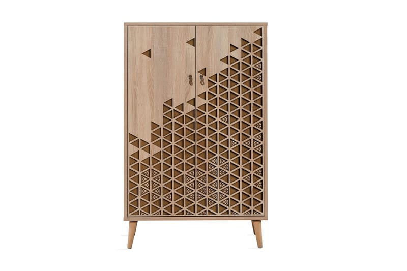 Förvaringsskåp Gillberga 80 cm - Brun/Ek/Beige - Förvaring - Skåp - Förvaringsskåp