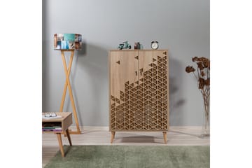 Förvaringsskåp Gillberga 80 cm - Brun/Ek/Beige - Förvaring - Skåp - Förvaringsskåp