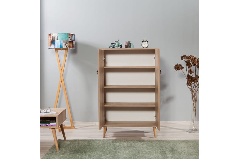 Förvaringsskåp Gillberga 80 cm - Brun/Lila - Förvaring - Skåp - Förvaringsskåp