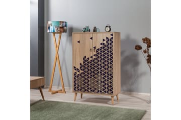 Förvaringsskåp Gillberga 80 cm - Brun/Lila - Förvaring - Skåp - Förvaringsskåp