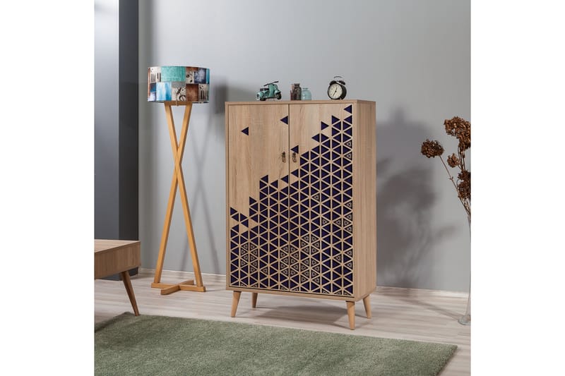 Förvaringsskåp Gillberga 80 cm - Brun/Lila - Förvaring - Skåp - Förvaringsskåp