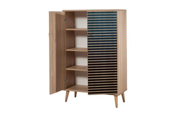 Förvaringsskåp Gillberga 80 cm - Brun/Svart/Blå - Förvaring - Skåp - Förvaringsskåp