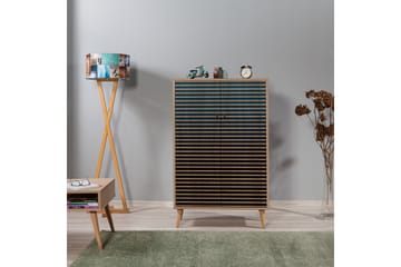 Förvaringsskåp Gillberga 80 cm - Brun/Svart/Blå - Förvaring - Skåp - Förvaringsskåp