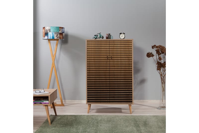 Förvaringsskåp Gillberga 80 cm - Brun/Svart/Ek - Förvaring - Skåp - Förvaringsskåp