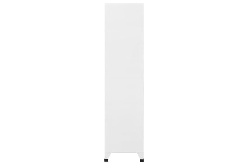 Förvaringsskåp ljusgrå och mörkgrå 90x45x180 cm stål - Mörkgrå - Förvaringsskåp - Klädskåp & omklädningsskåp