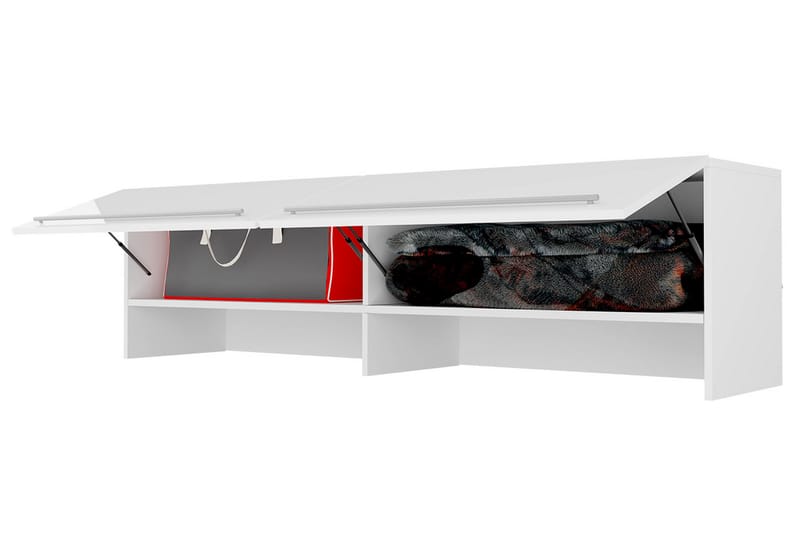 Förvaringsskåp Storli 215x46x58 cm - Vit - Förvaring - Skåp - Förvaringsskåp